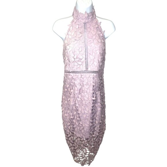 Bardot Gemme Dress Lace Halter Ladies Size 8 Lavender Lilac Color - Picture 16 of 16